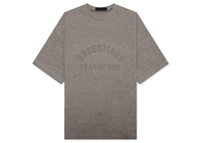 ESSENTIALS ESSENTIALS HEAVY S/S TEE - HEATHER G