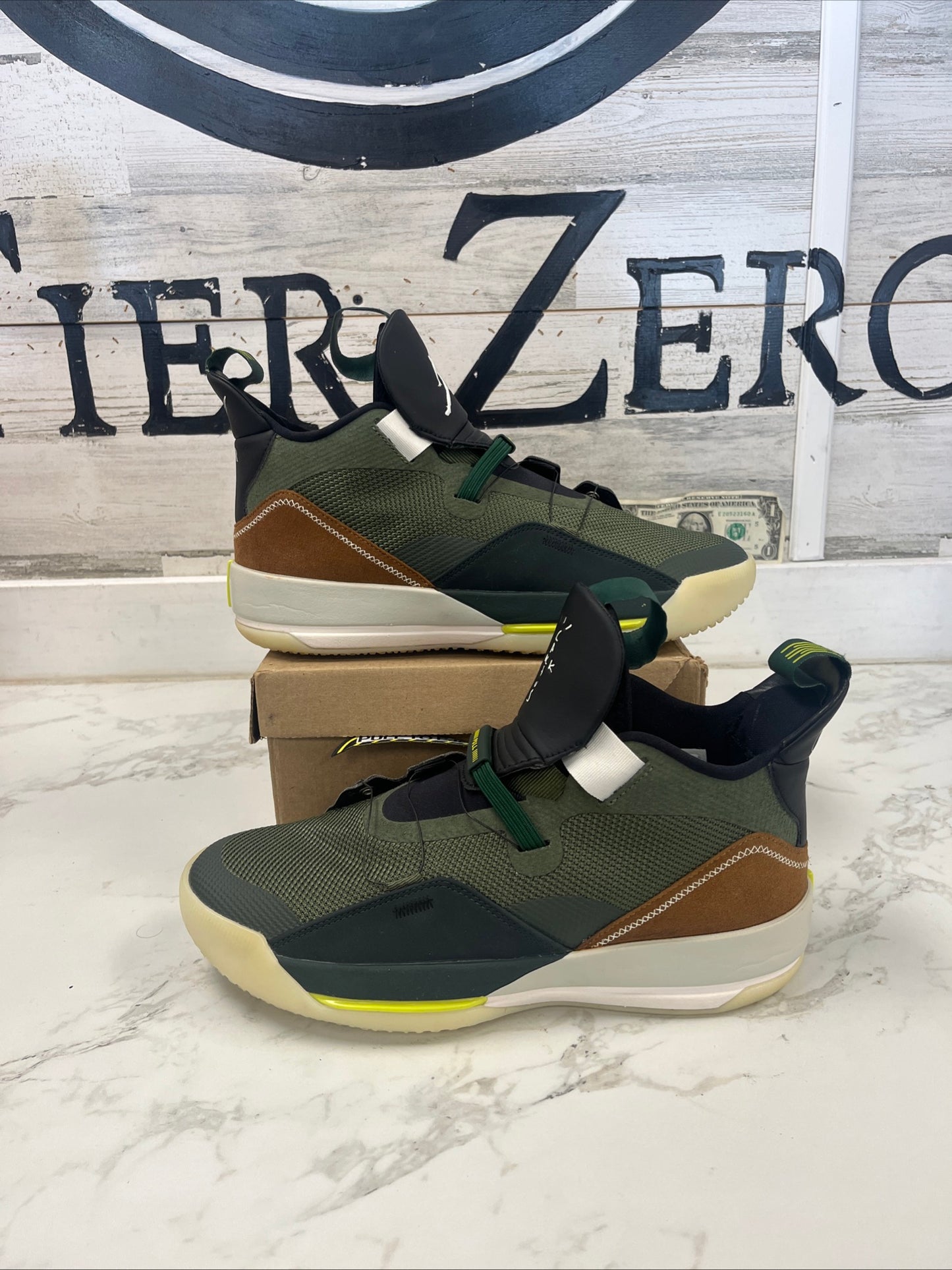 Travis Scott x Air Jordan 33 NRG Army Olive