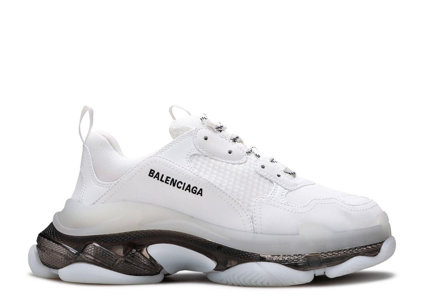 Balenciaga Triple S Sneaker Clear Sole - White Black