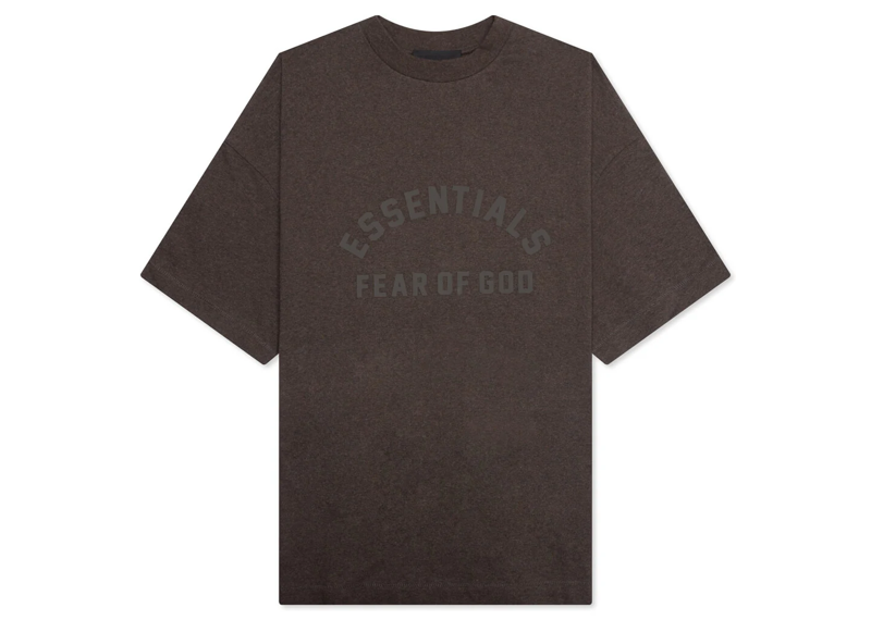 ESSENTIALS ESSENTIALS HEAVY S/S TEE - HEATHER WOOD