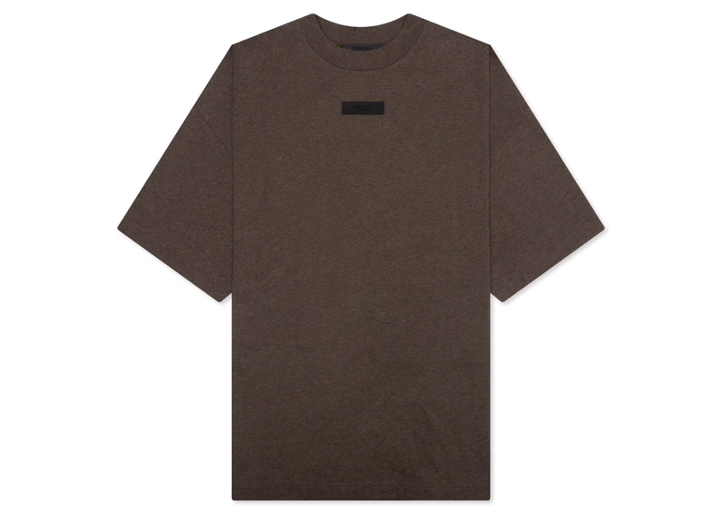 ESSENTIALS ESSENTIALS S/S TEE - HEATHER WOOD