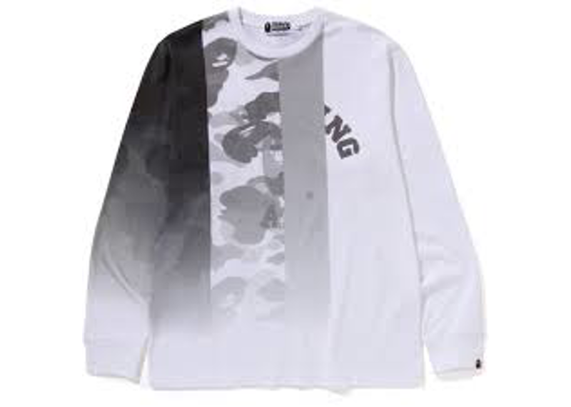 Bape Patch Work Print Long Sleeve Tee