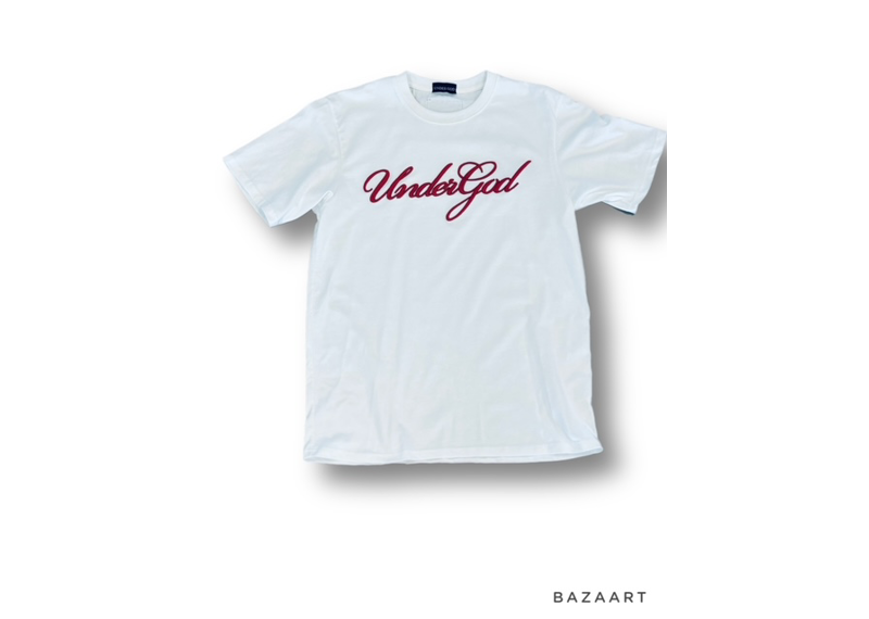 UnderGod Script Tee White