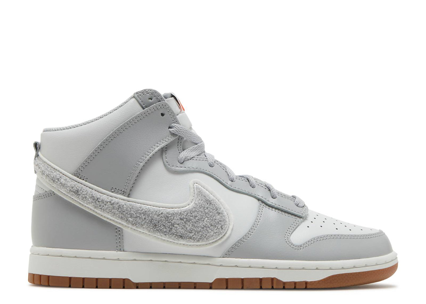 Dunk High Chenille Swoosh - Light Smoke Grey