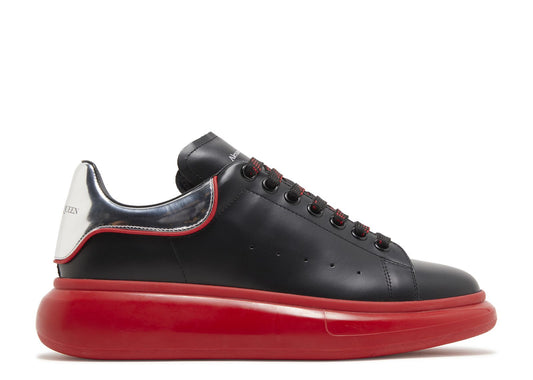 Alexander McQueen Oversized Sneaker Black Silver Lust Red