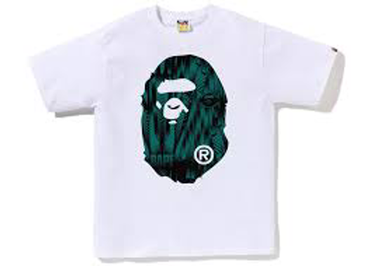 Bape Speed Racer Big Ape Head White Blue