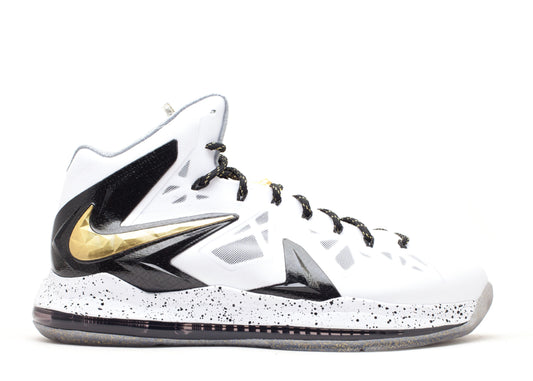 LeBron 10 P.S. Elite+ White Gold Black