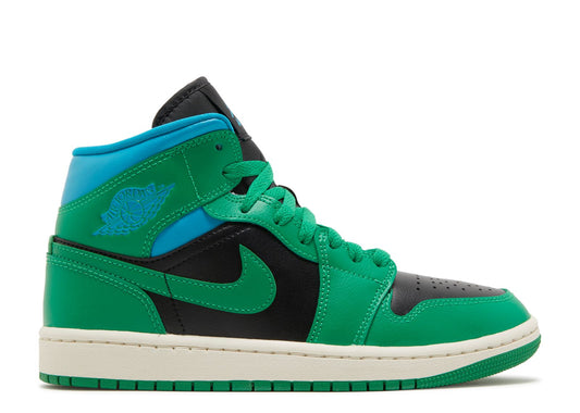 Wmns Air Jordan 1 Mid Lucky Green Aquatone