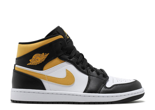 Air Jordan 1 Mid Black University Gold