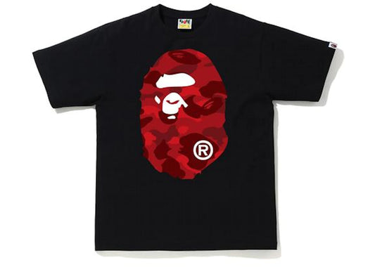 BAPE Color Camo Big Ape Head T-Shirt (SS20) Black/Red