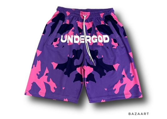 UnderGod Shorts Camo Purple