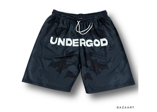 UnderGod Shorts Camo Black